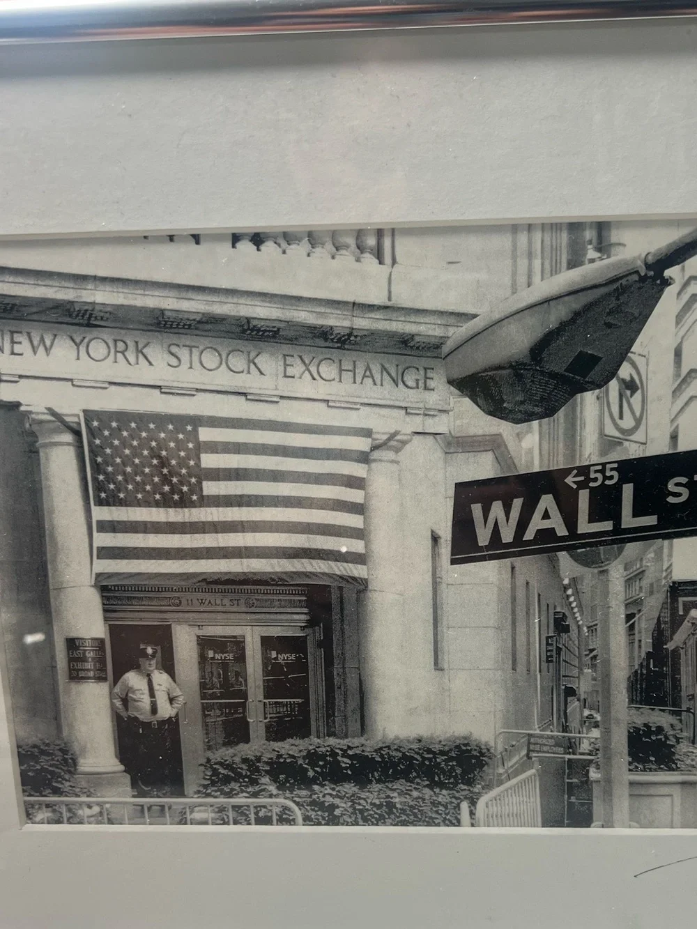 Wall Street Black and White Framed Wall Art